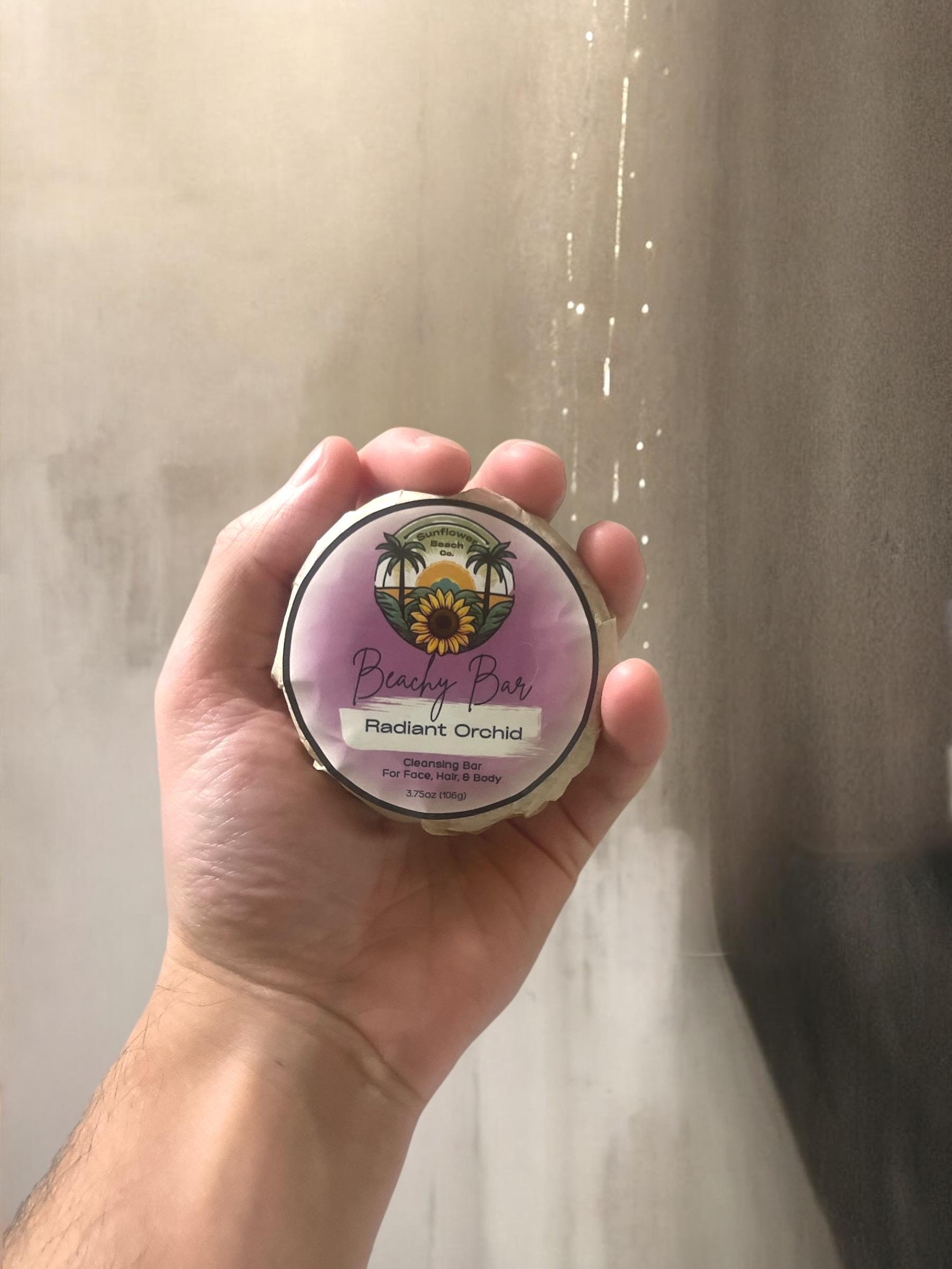 Handmade Soap - Radiant Orchid - 3 in 1 - Face, Hair Body - Beachy Bar