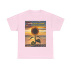 Inspirational Sunflower Tshirt, Focus On Your Growth Tee, Positive Vibes Shirt, Motivational Flower Top, Unisex Graphic Tee