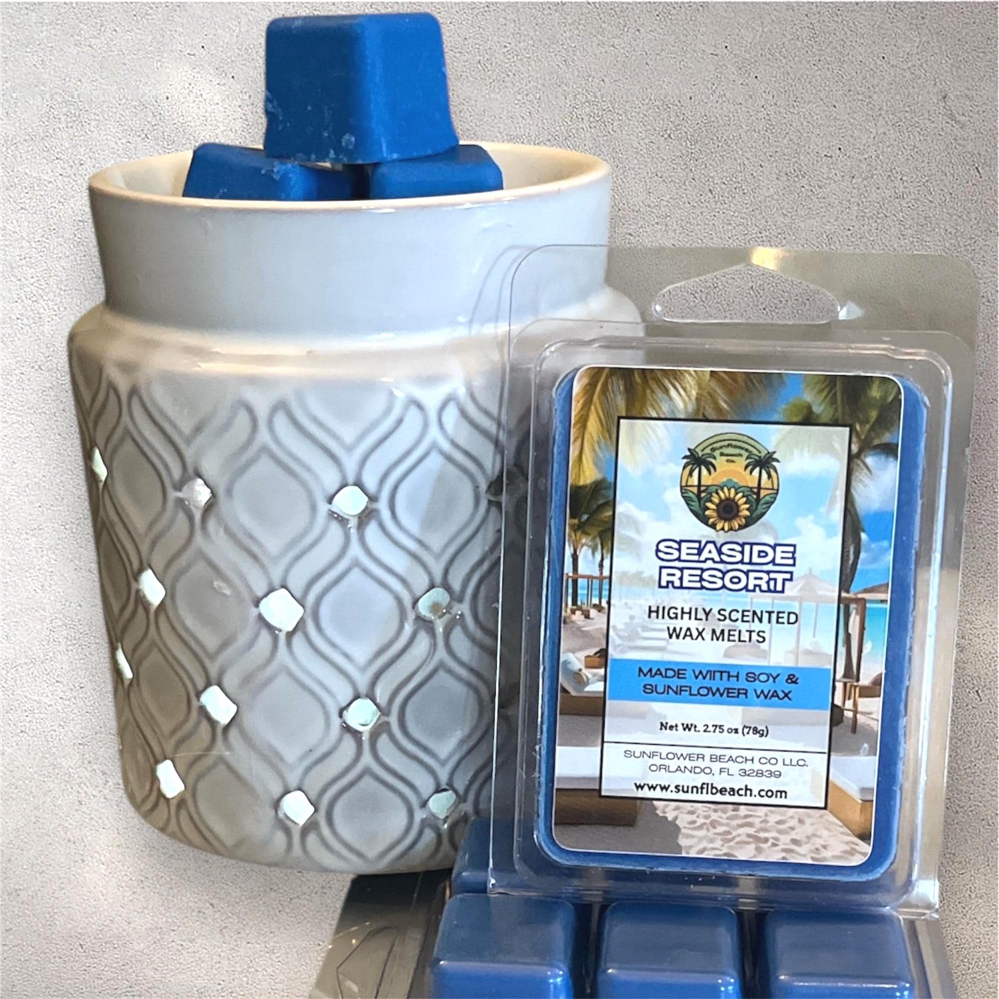 Seaside Resort - Highly Scented Wax Melts - Soy & Sunflower Wax