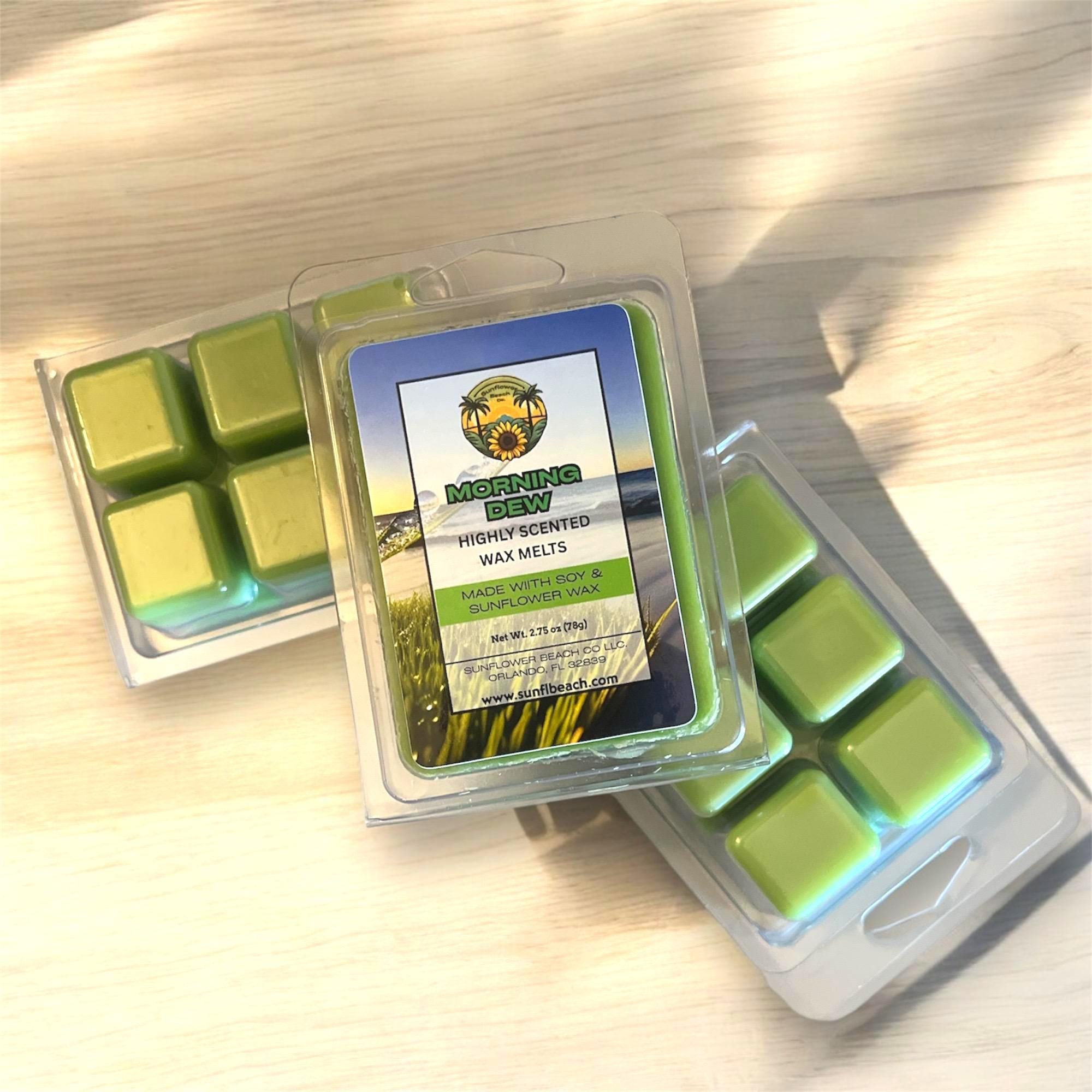Morning Dew - Scented Wax Melts- Soy & Sunflower Wax - Highly Scented