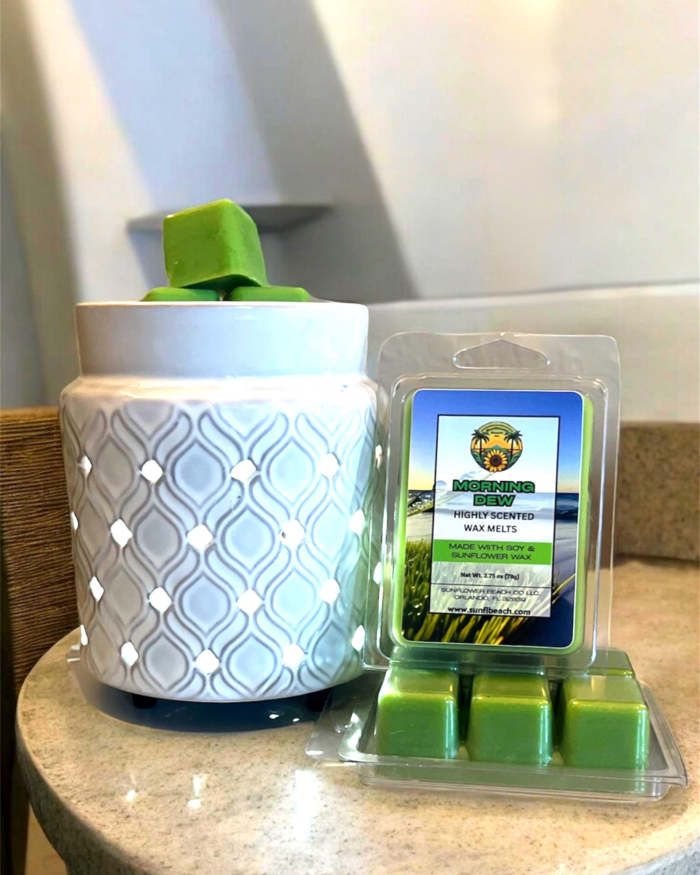 Morning Dew - Scented Wax Melts- Soy & Sunflower Wax - Highly Scented