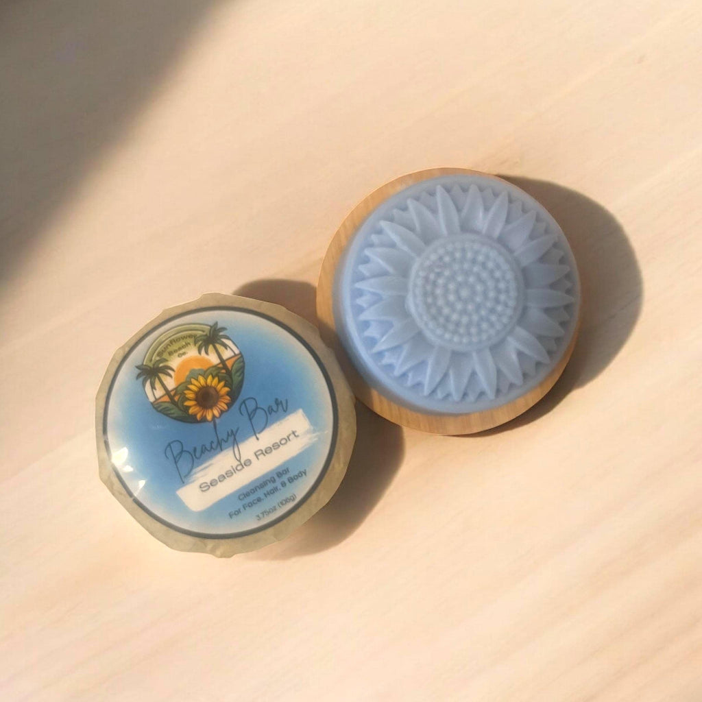 Homemade Soap - Seaside Resort - Natural Soap - 3 in 1 Face, Hair, Body Cleanser - Handmade