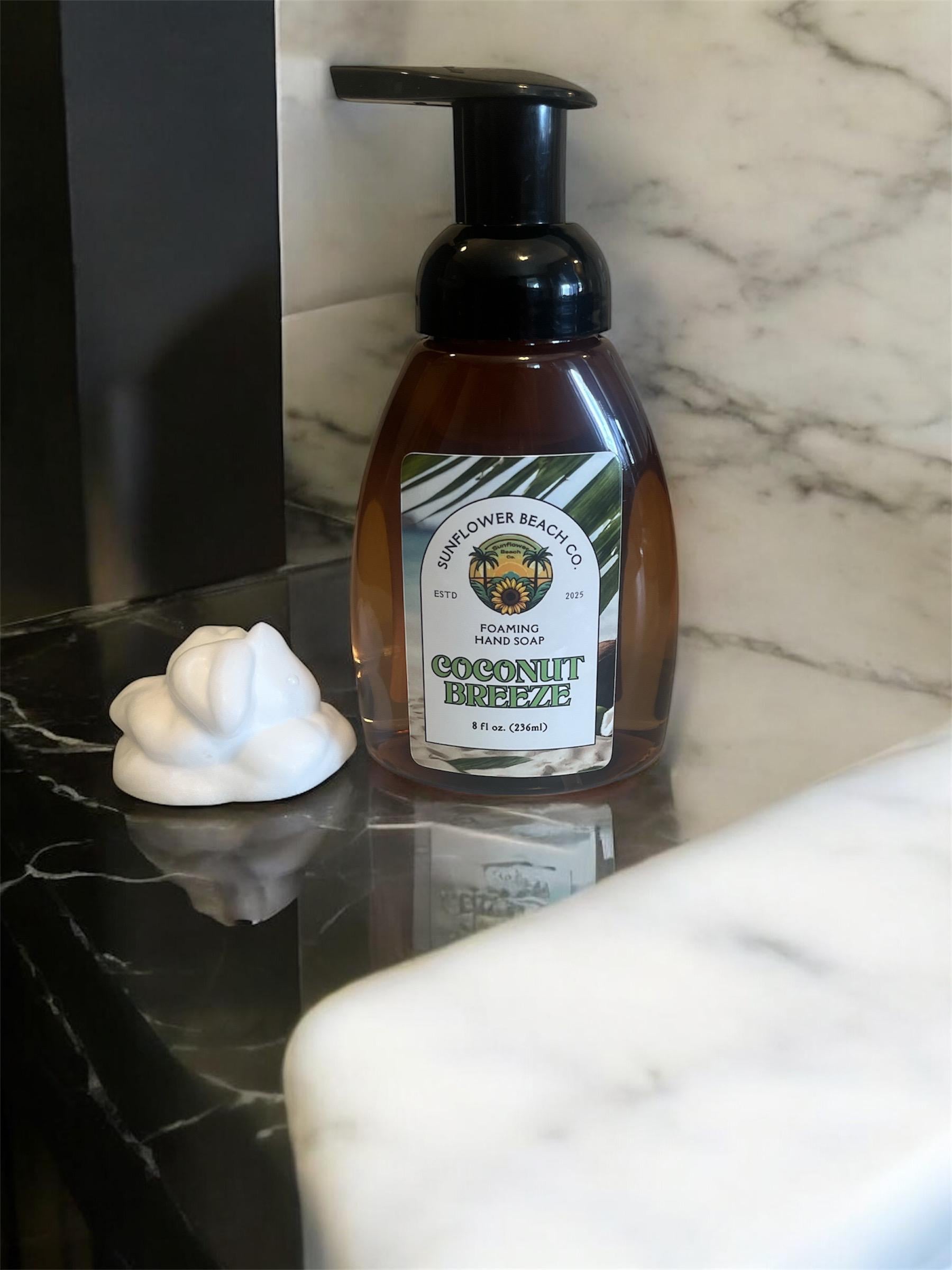 Foaming Hand Soap - Coconut Breeze - Bathroom Soap - Kitchen Soap - Hand Soap - Handmade