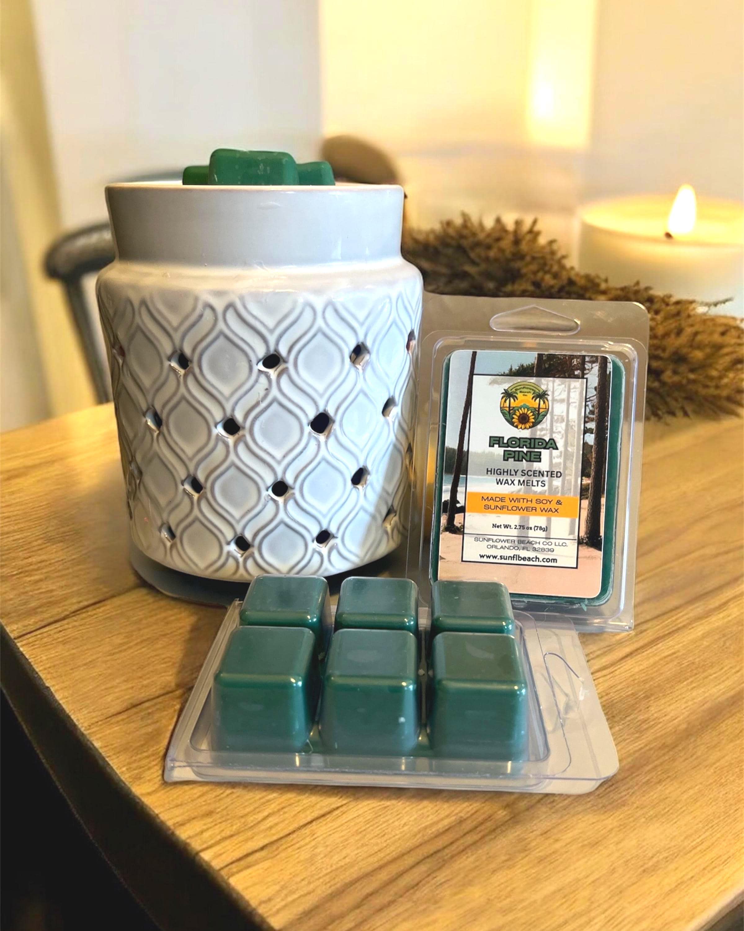Florida Pine - Scented Wax Melts - Soy Wax Melts - Sunflower Wax - Handmade