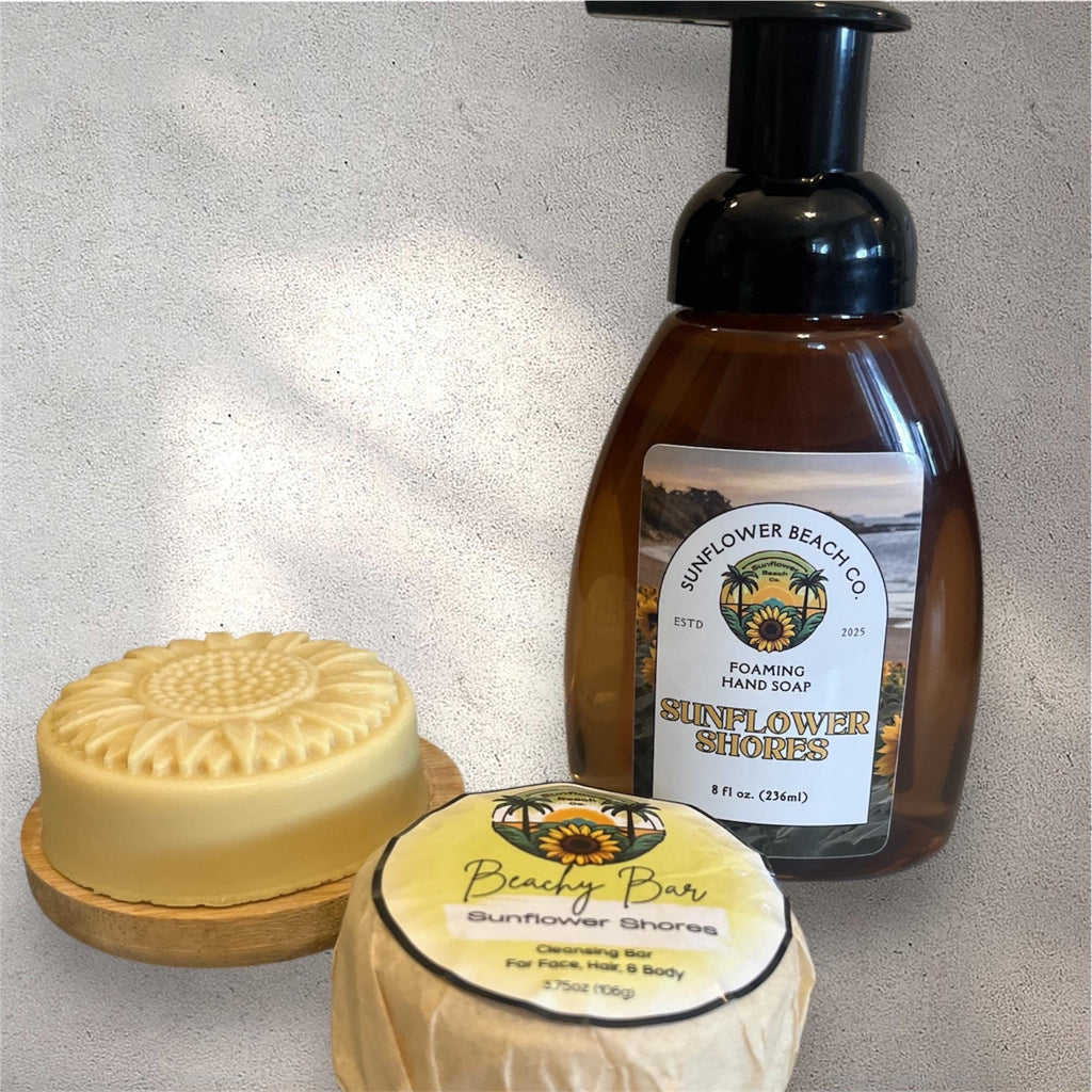 Sunflower Shores - Foaming Hand Soap - Homemade Natural Recipe With Essential Oils