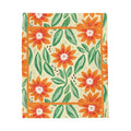 Sunflower Bright Cozy Throw Blanket - Warm Floral Fleece Bedding, Beach Picnic Blanket, Home Decor Accent, Extra Soft Couch Cover, Floral