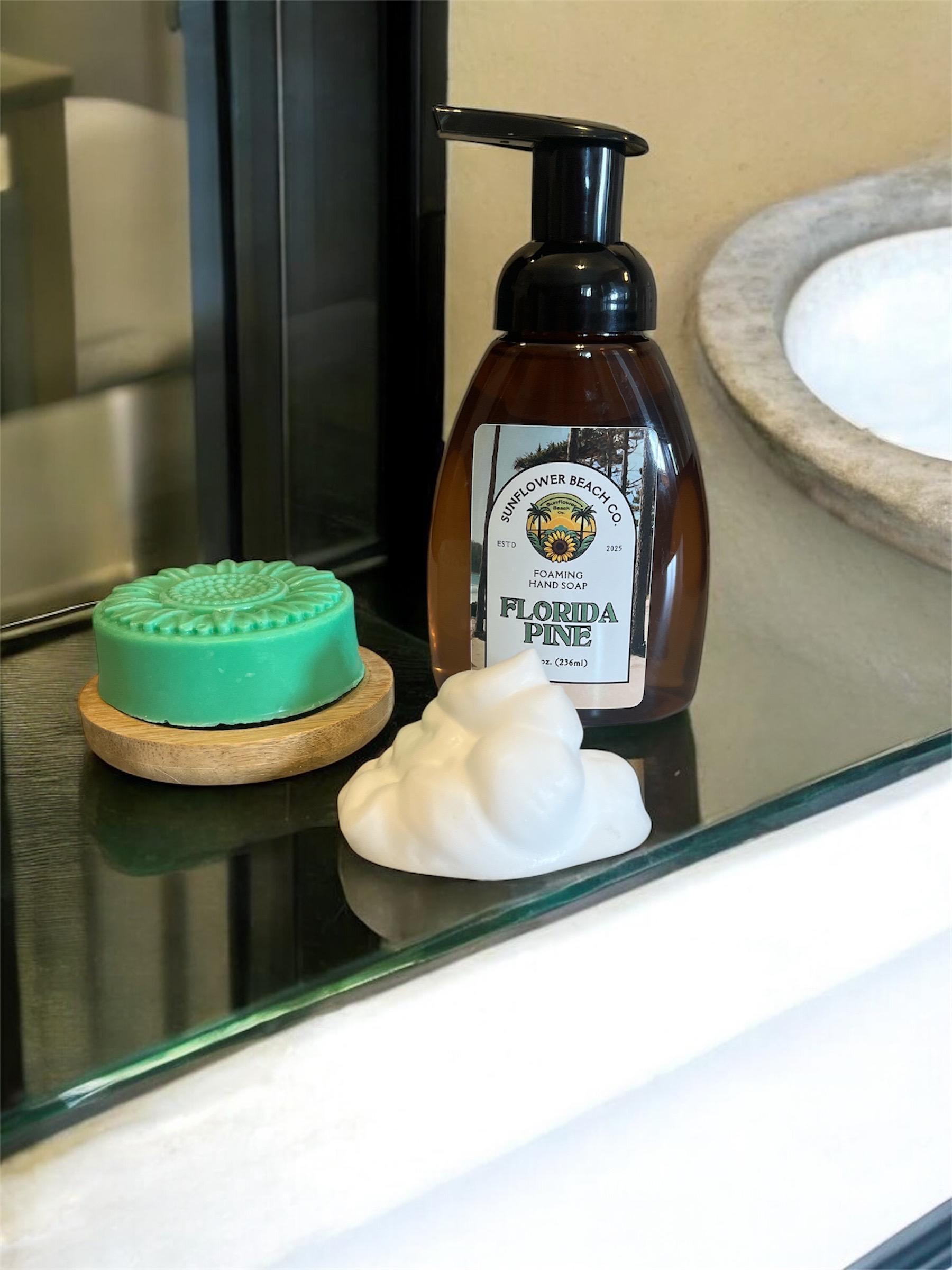 Florida Pine - Foaming Hand Soap- Natural Homemade Recipe With Essential Oils