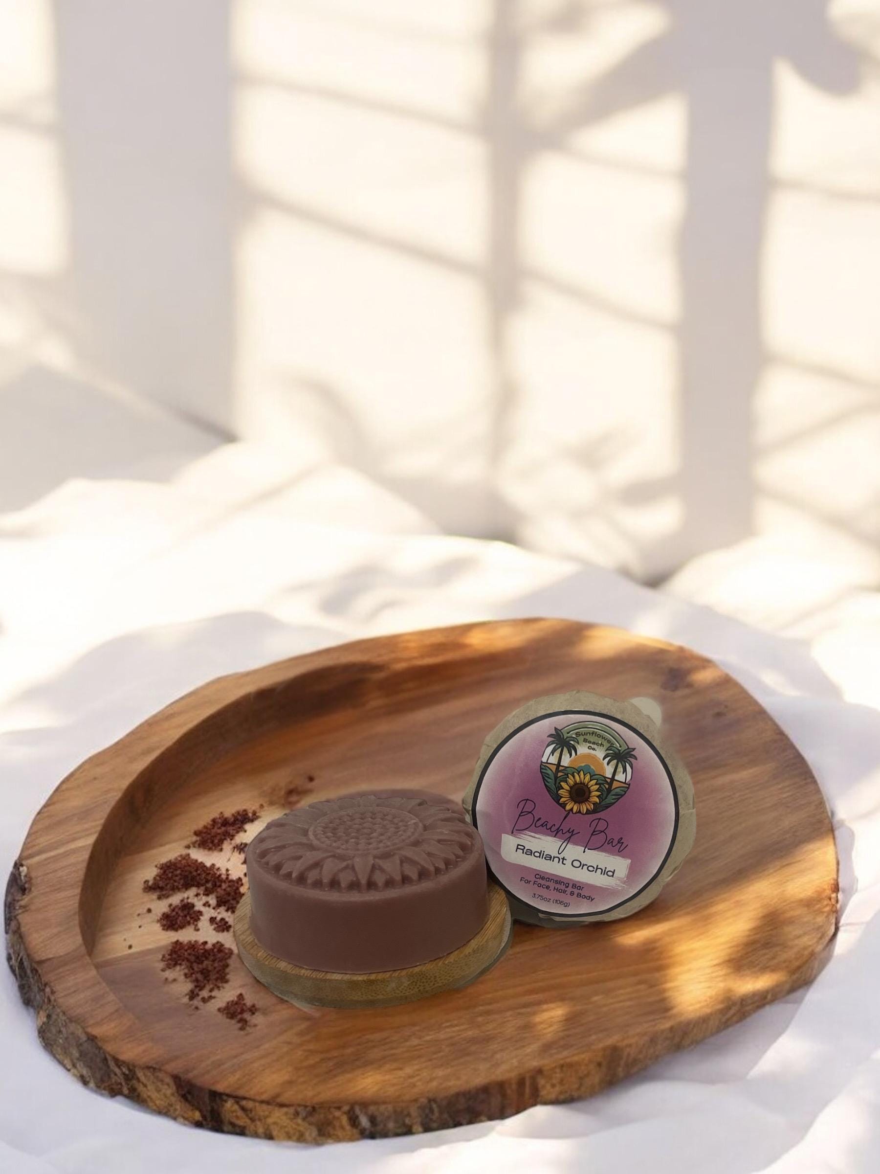 Handmade Soap - Radiant Orchid - 3 in 1 - Face, Hair Body - Beachy Bar
