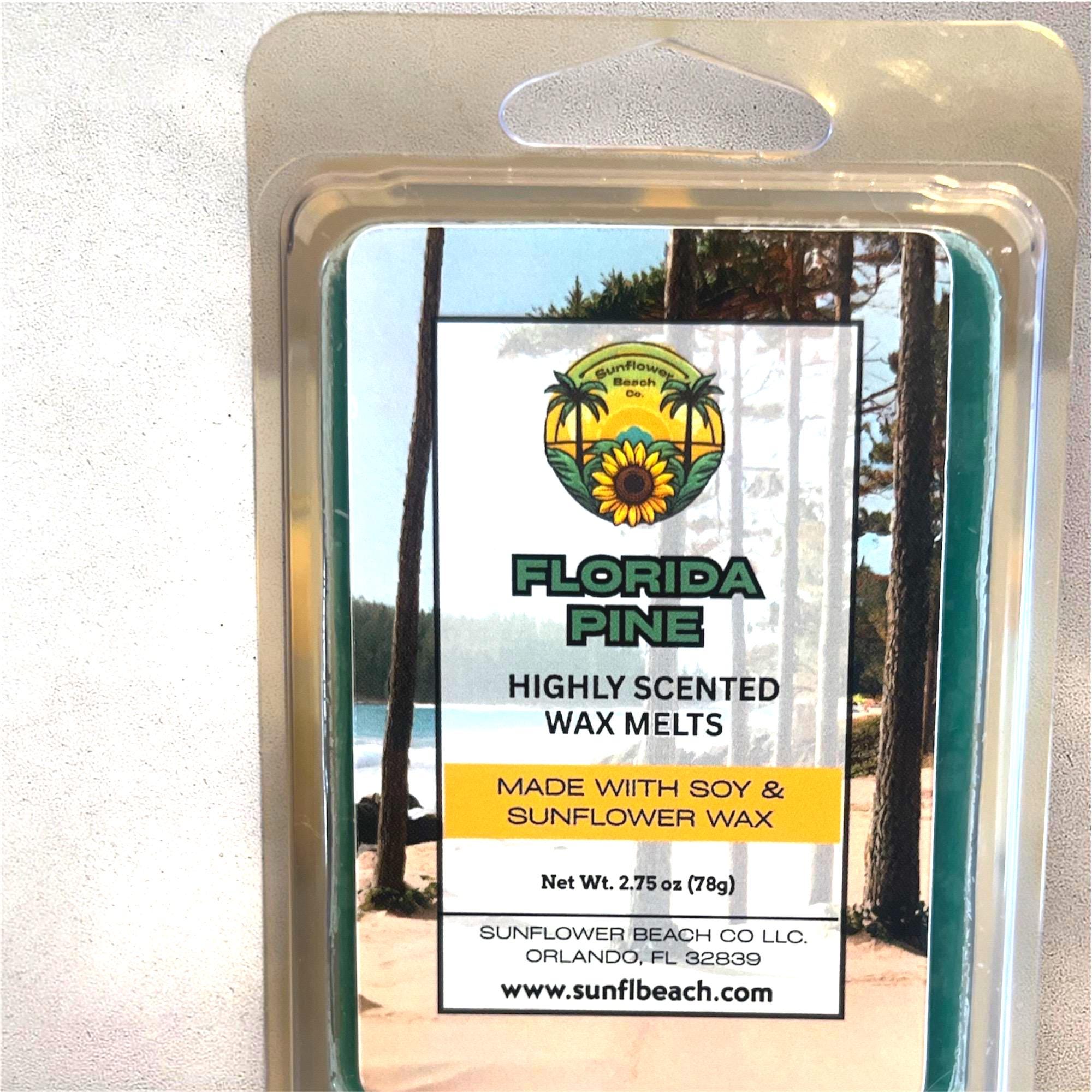 Florida Pine - Scented Wax Melts - Soy Wax Melts - Sunflower Wax - Handmade