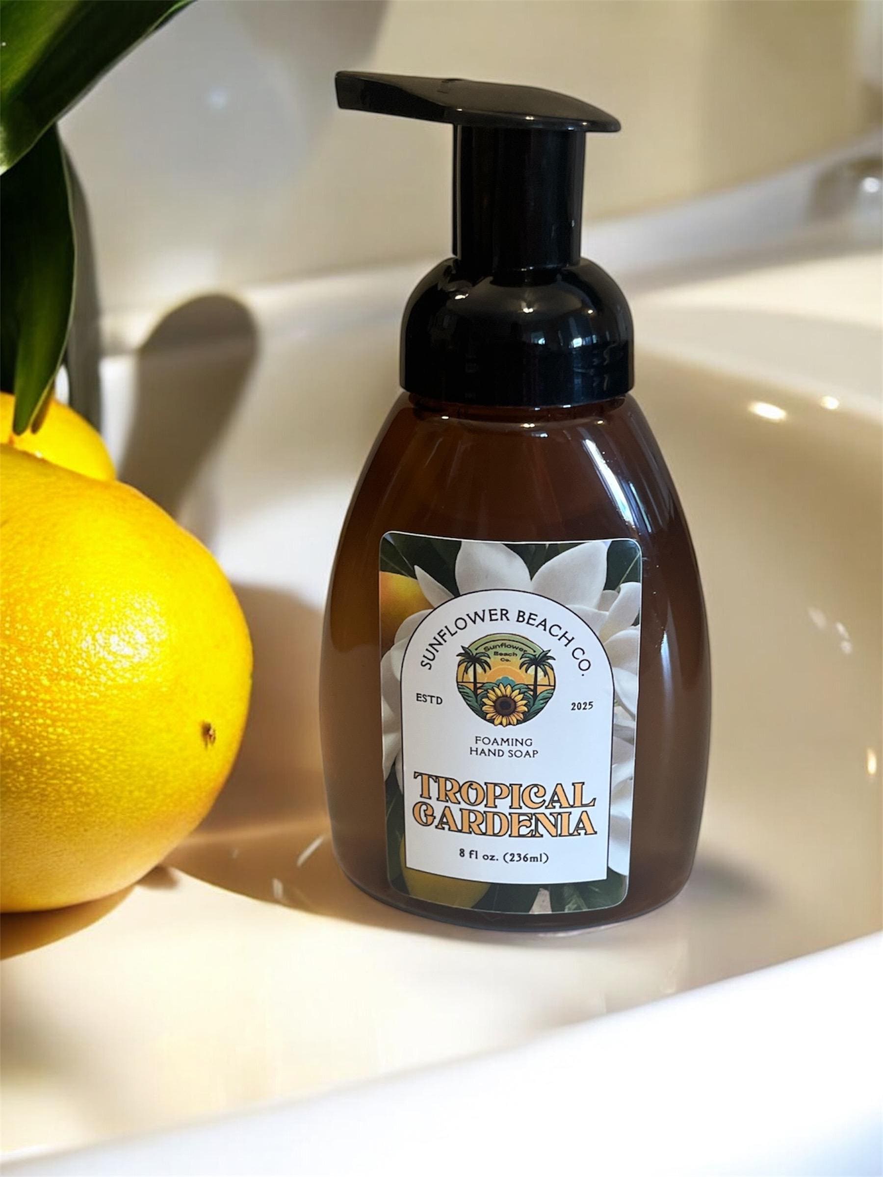 Foaming Hand Soap - Tropical Gardenia - Hand Soap - Bathroom Soap - Kitchen Soap - Handmade