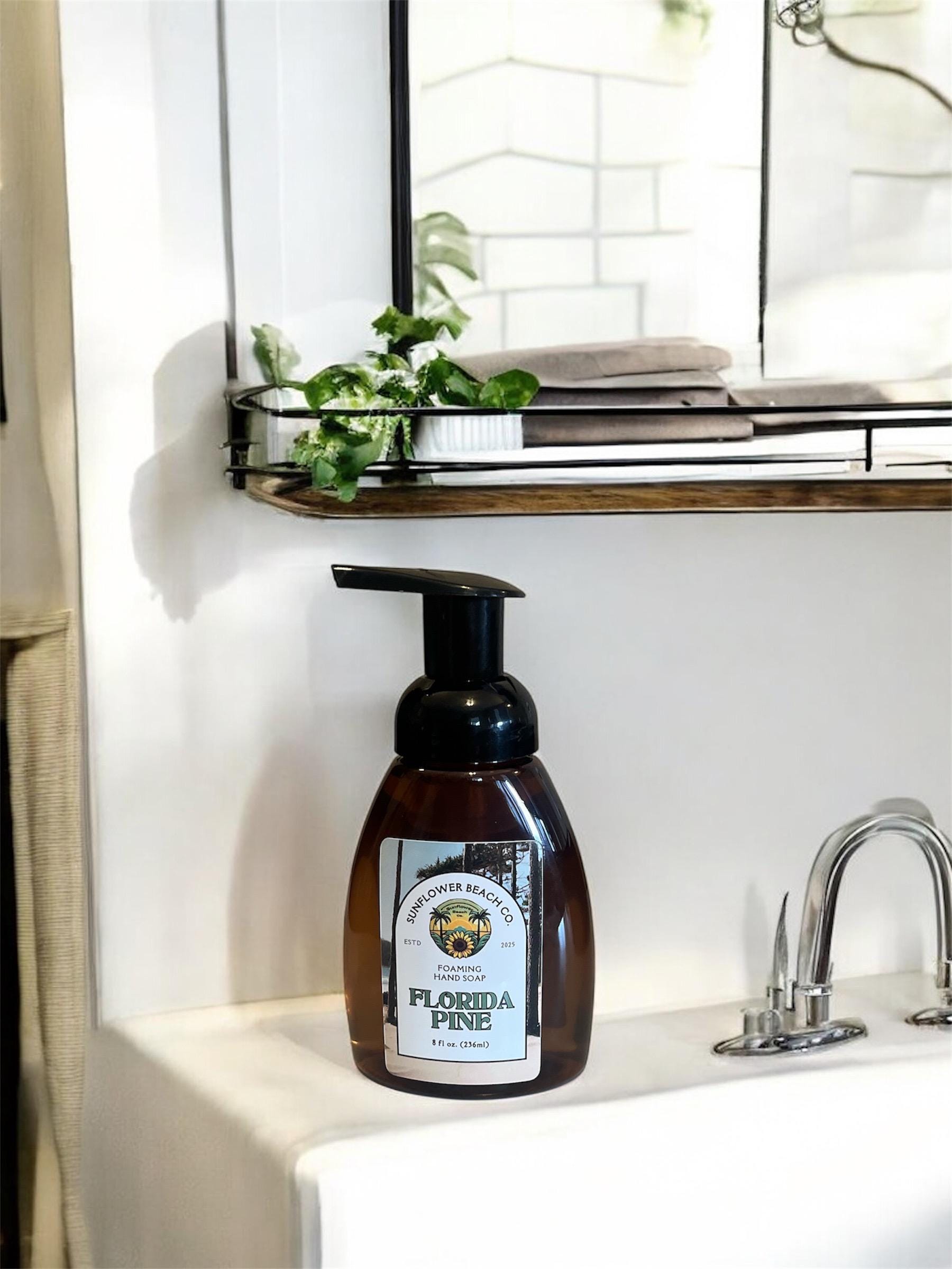 Florida Pine - Foaming Hand Soap- Natural Homemade Recipe With Essential Oils