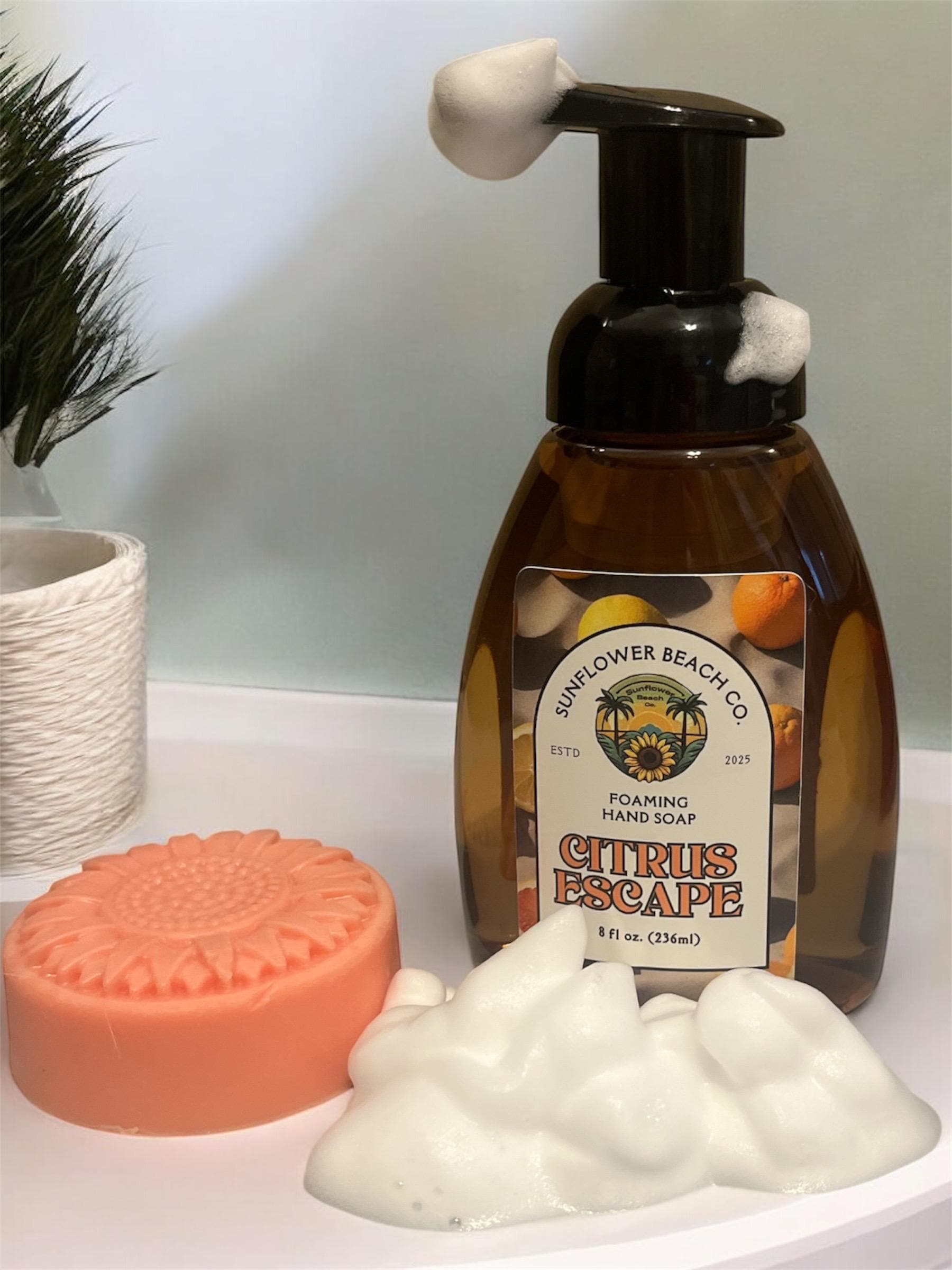 Handmade Soap - Citrus Escape, 3 in 1 - Face, Hair, Body - Beachy Bar Soap