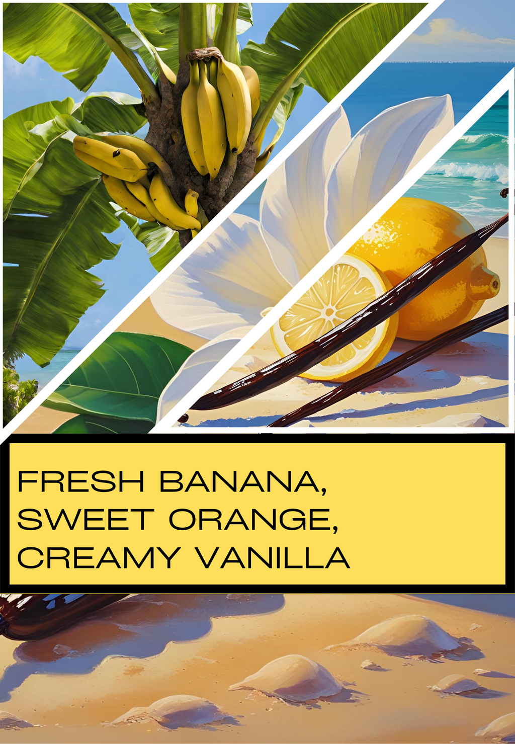 Banana Tree - 3 Wick Luxury Candle - Fast, Room Filling Fragrance