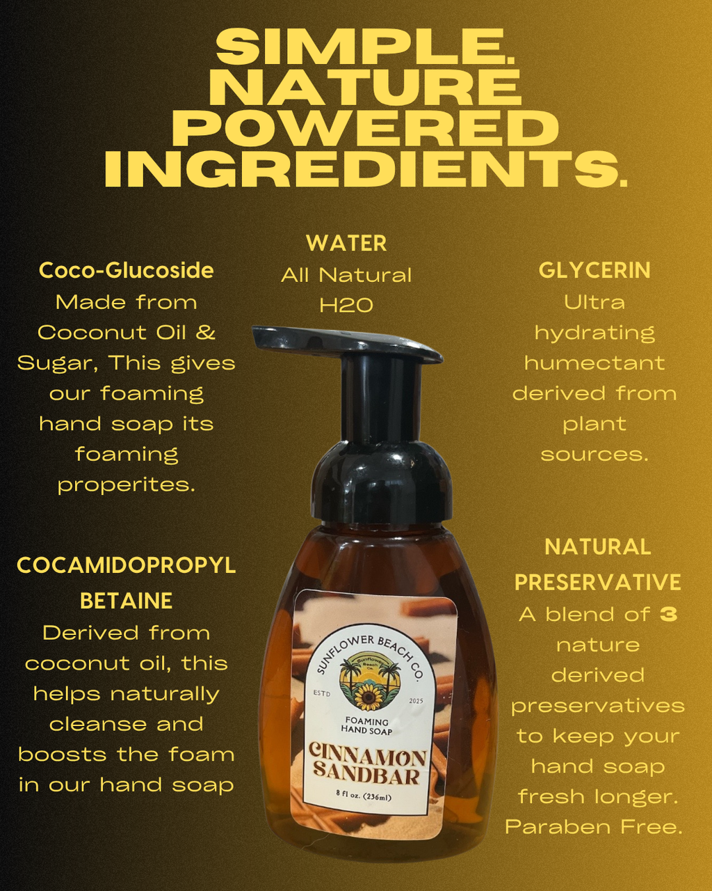 Cinnamon Sandbar - Foaming Hand Soap - Limited Edition Holiday Scent