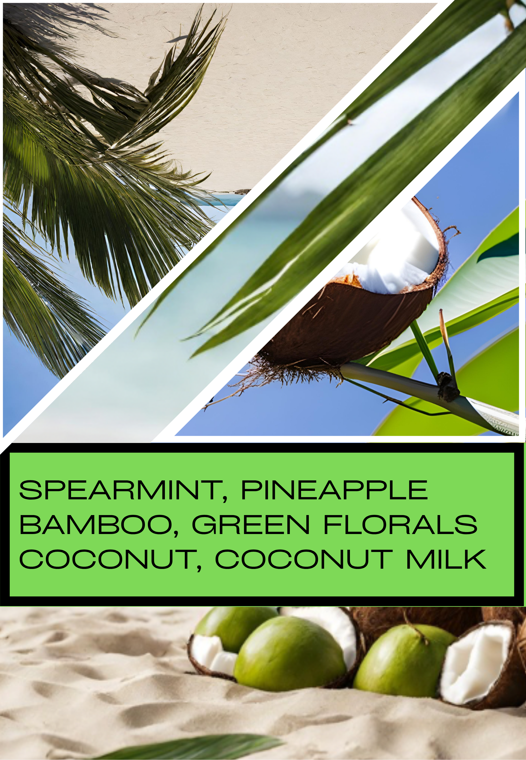 Scented Wax Melts,  - Coconut Breeze - Soy & Sunflower Wax - Handmade Wax Tarts