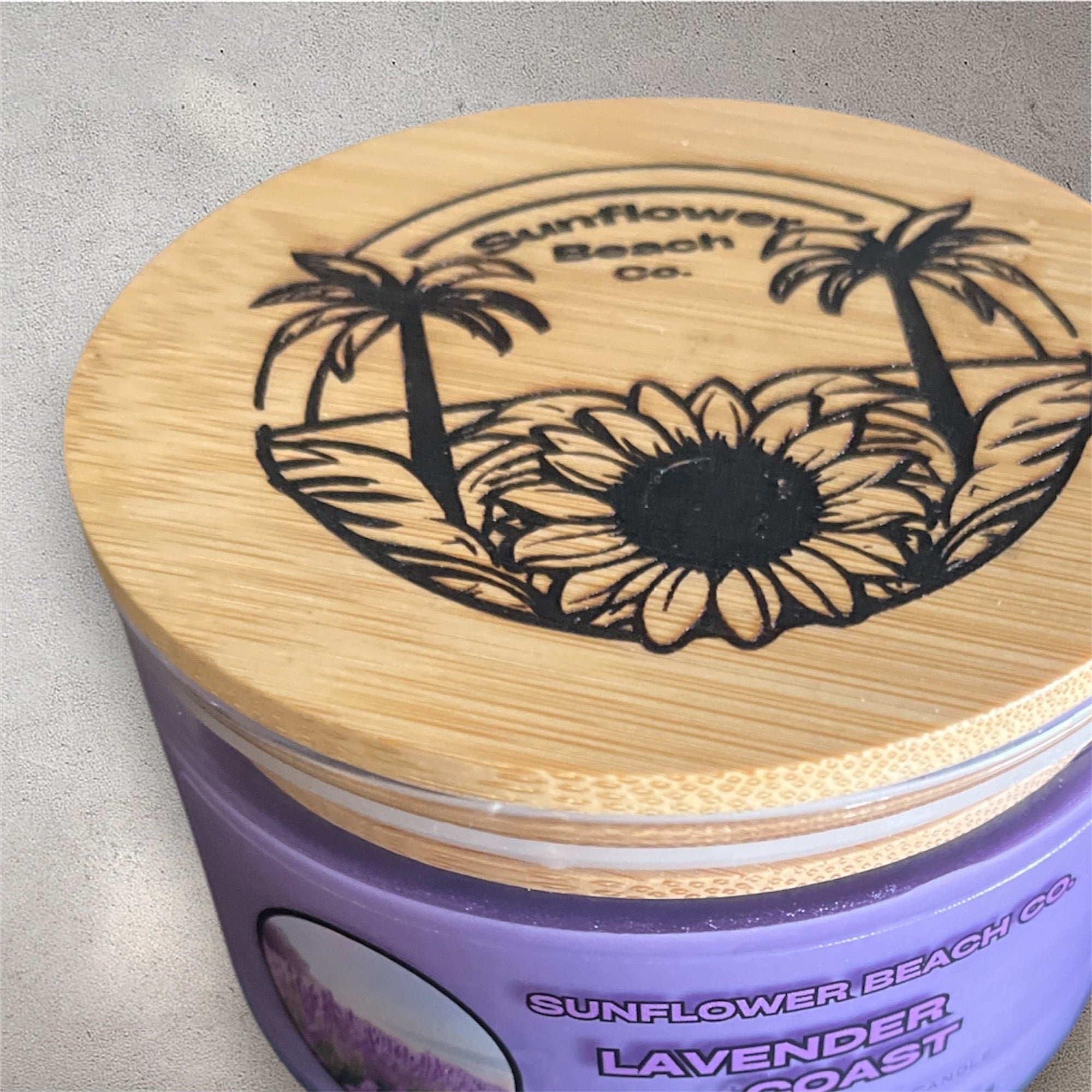 Lavender Coast 3 Wick Candle Made with Real Essential Oils