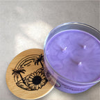 Lavender Coast 3 Wick Candle Made with Real Essential Oils