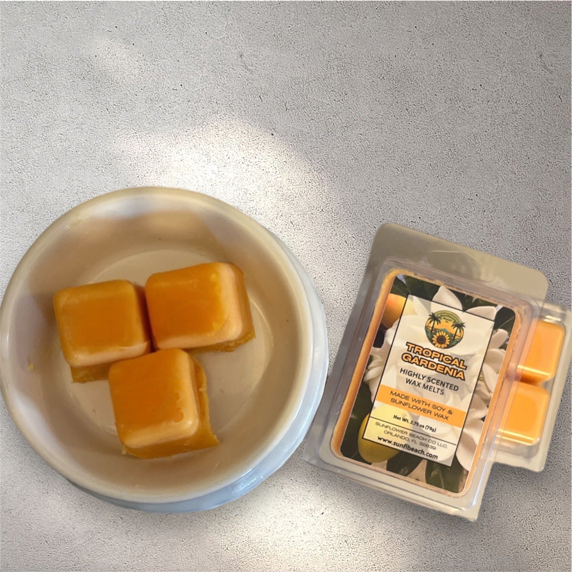 Tropical Gardenia - Scented Wax Melts - Soy & Sunflower Wax