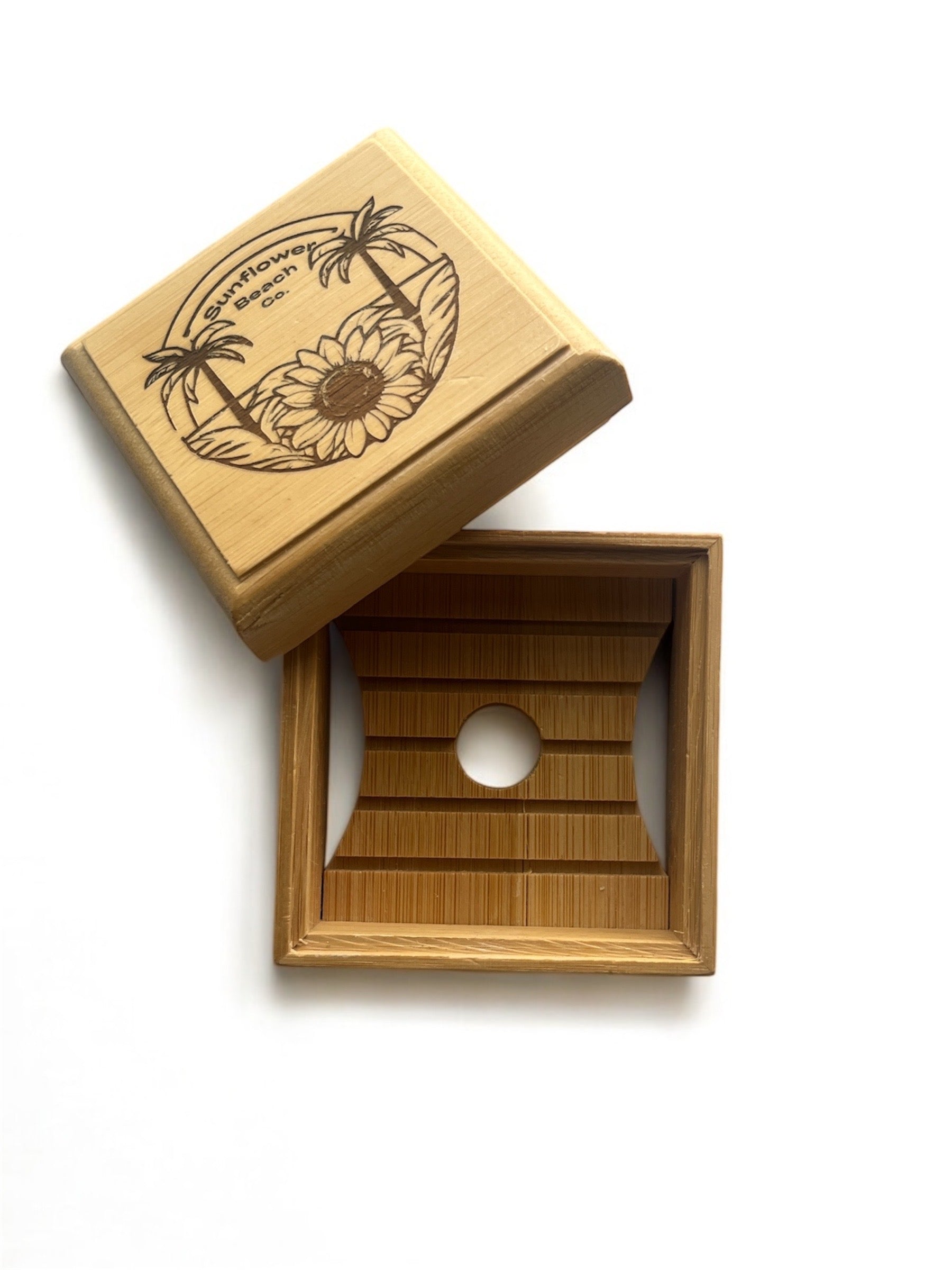 Bamboo Soap Saver Box l Handmade Soap Dish l Bathroom Accessories