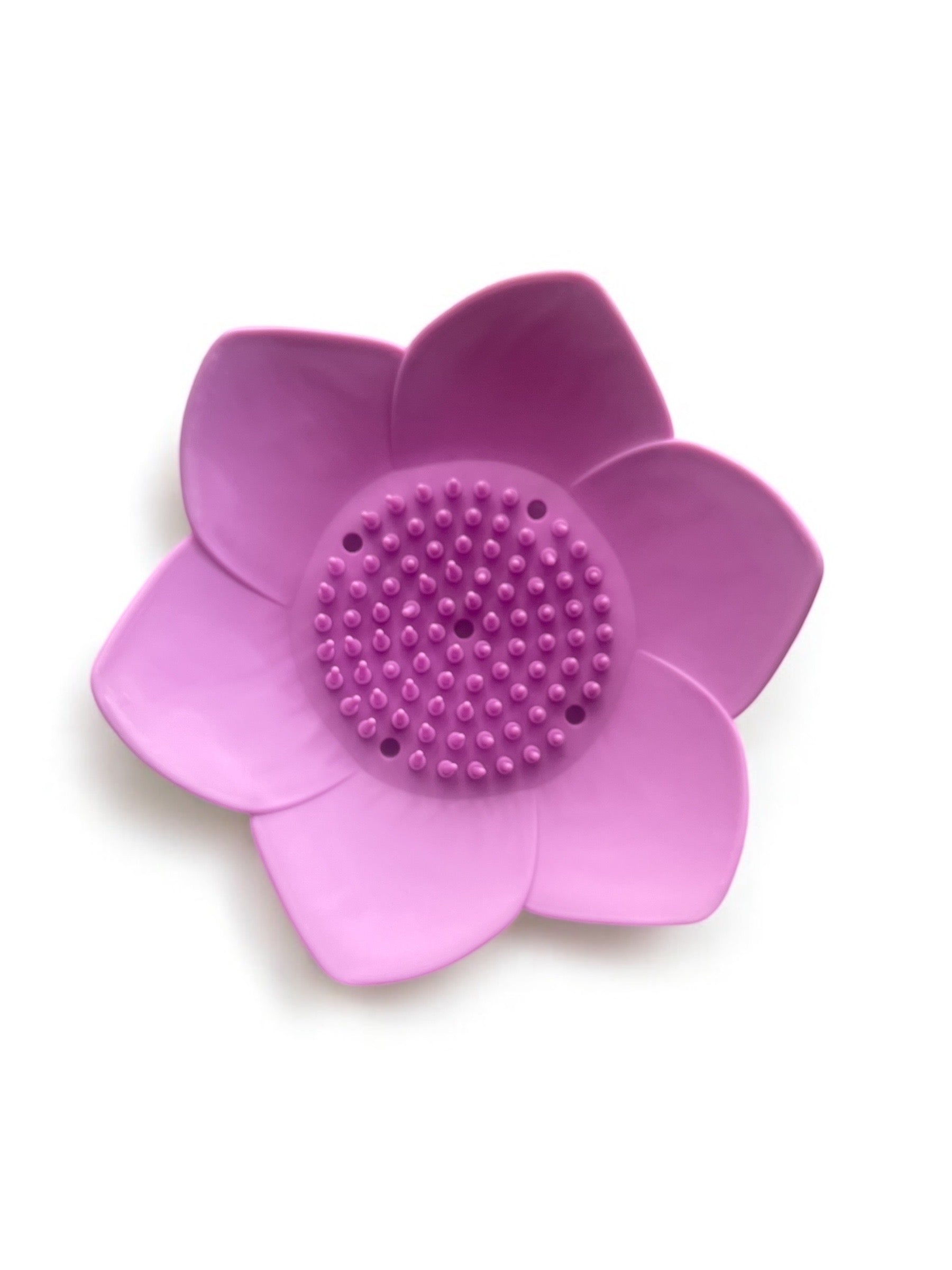 Beach Flower Silicone Soap Dish - Soap Saver, Extends Life of Soap