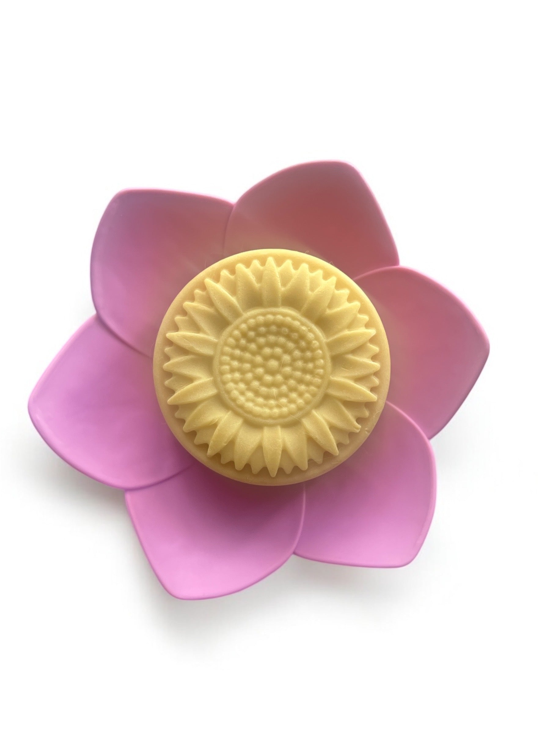 Beach Flower Silicone Soap Dish - Soap Saver, Extends Life of Soap
