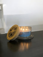 Air Kissed Cotton 3 Wick Candle - Handmade Beach Candle