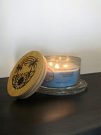 Air Kissed Cotton 3 Wick Candle - Handmade Beach Candle
