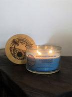 Air Kissed Cotton 3 Wick Candle - Handmade Beach Candle