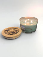 Morning Dew 3 Wick Candle - Fresh, Grassy Scent - Handmade Candle