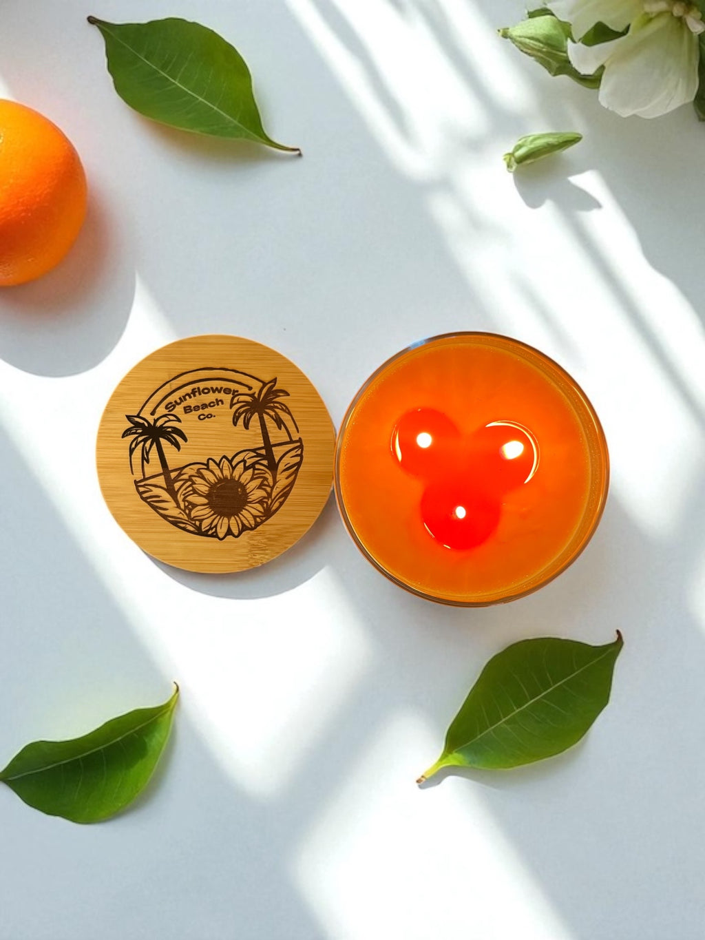 Citrus Escape 3 Wick Candle - Fresh, Citrus Scented Candle , Handmade Candle