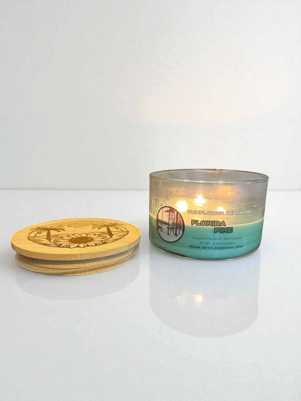 Florida Pine 3 Wick Candle - Perfect Pine Scented Candle, Christmas Candle