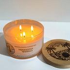 Pineapple Vanilla Luxury 3 Wick Candle - Tropical Candle, Strong Fragrance Throw