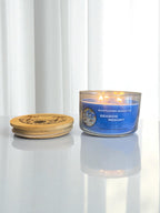 Seaside Resort 3 Wick Candle - Fresh, Ocean Scented Candle, Beach Candle Decor