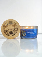 Seaside Resort 3 Wick Candle - Fresh, Ocean Scented Candle, Beach Candle Decor