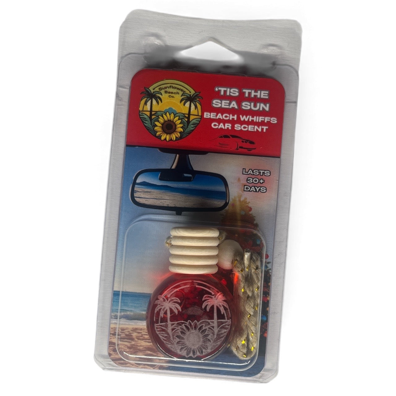 Car Air Freshener - Tis The Sea Sun - Beach Whiffs™ - Christmas Car Scent