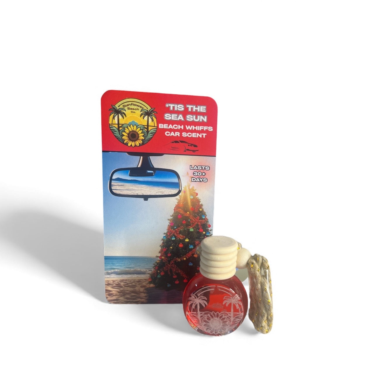 Car Air Freshener - Tis The Sea Sun - Beach Whiffs™ - Christmas Car Scent