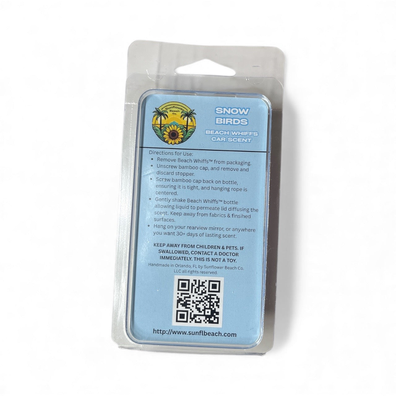 Car Air Freshener - Snow Birds - Beach Whiffs™ - Winter Car Scent