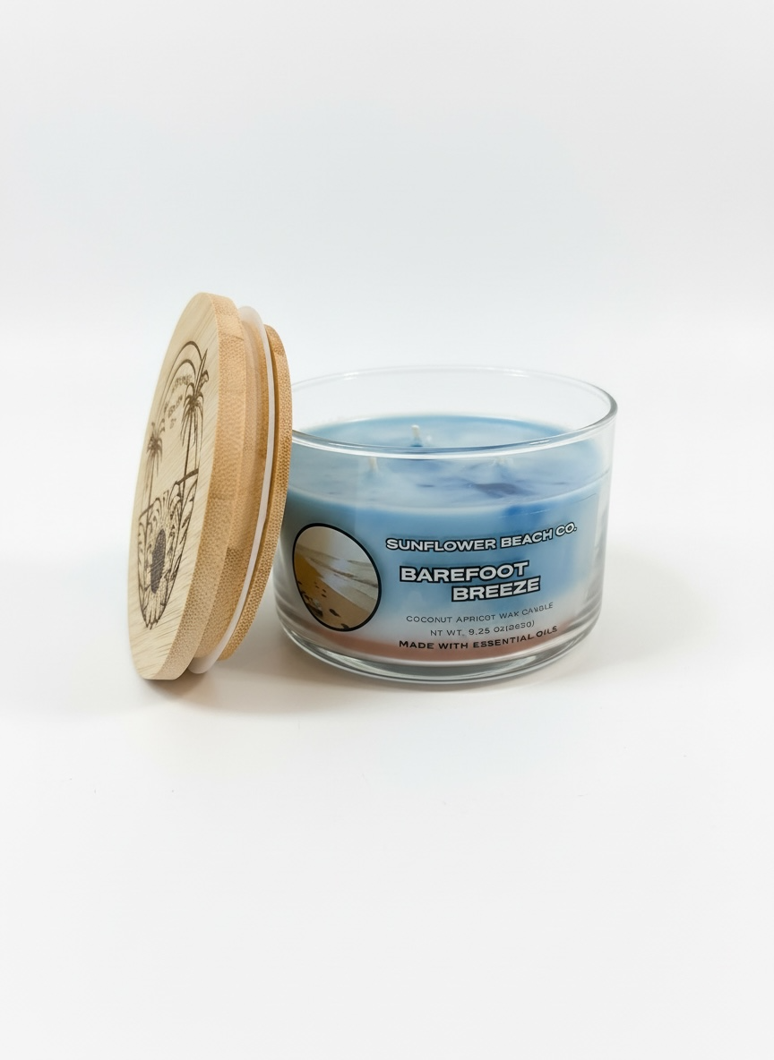 Barefoot Breeze - 3 Wick Candle