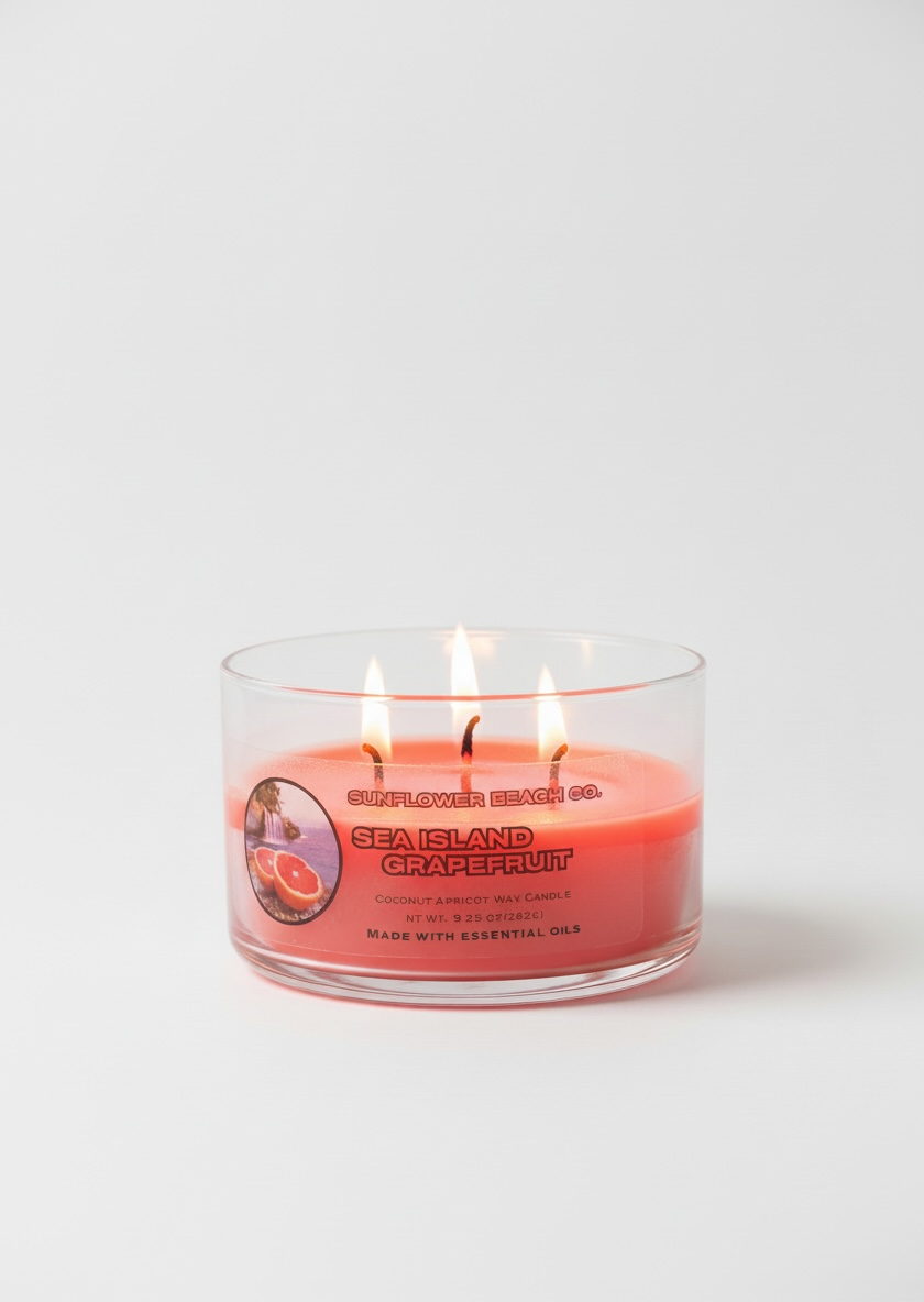 Sea Island Grapefruit - 3 Wick Candle
