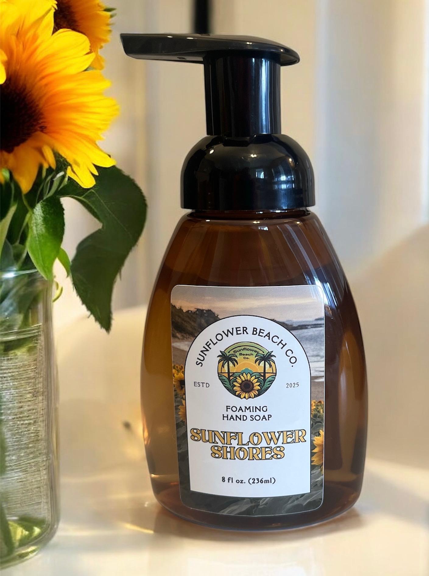 Sunflower Shores - Foaming Hand Soap - Homemade Natural Recipe With Essential Oils