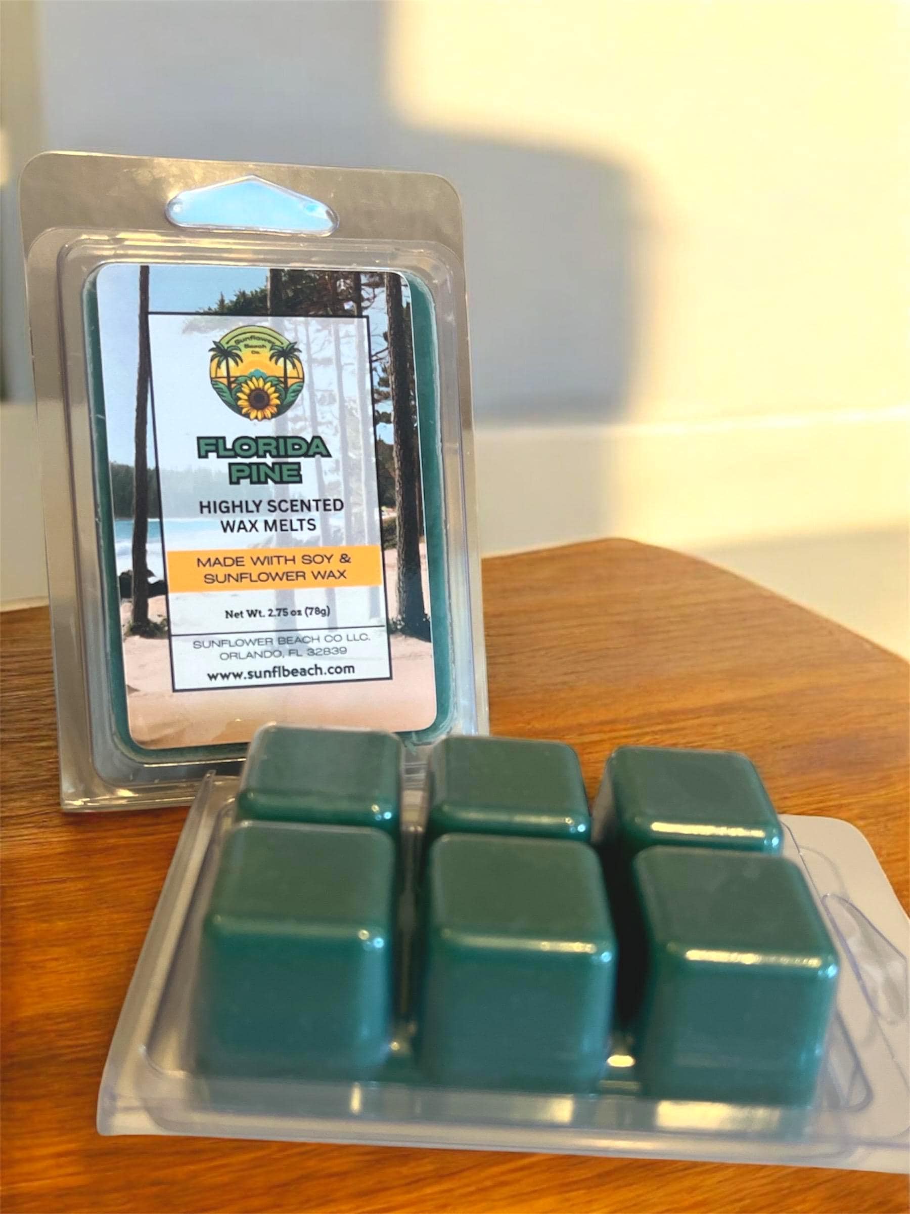 Florida Pine - Scented Wax Melts - Soy Wax Melts - Sunflower Wax - Handmade