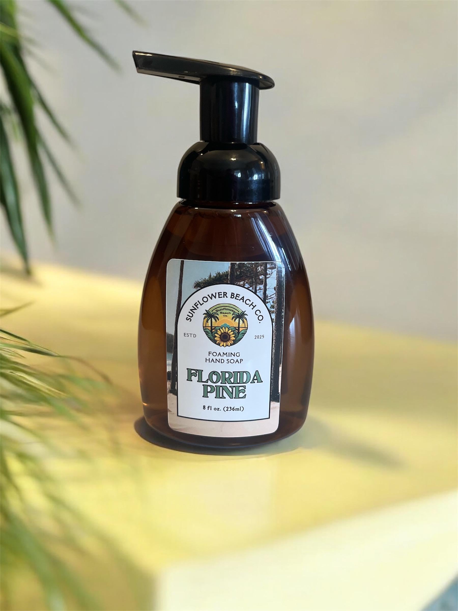 Florida Pine - Foaming Hand Soap- Natural Homemade Recipe With Essential Oils