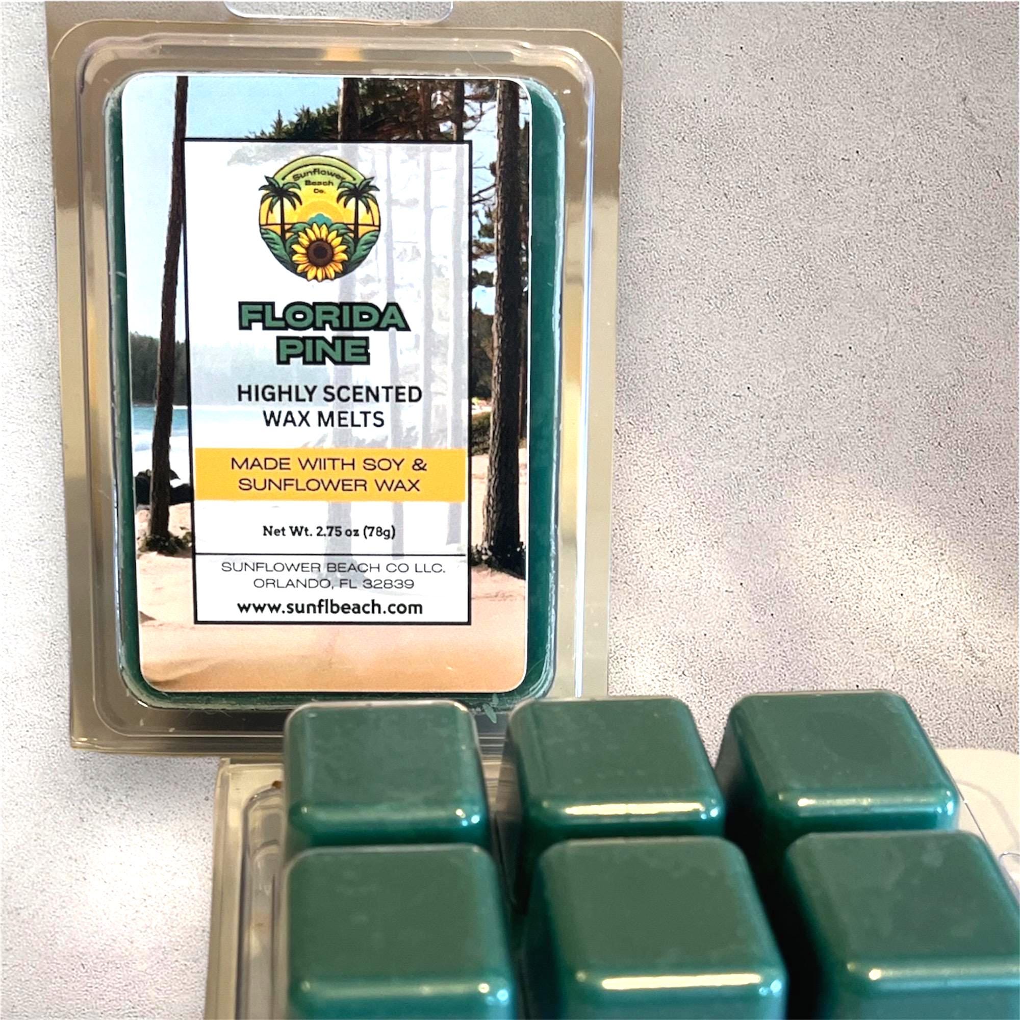 Florida Pine - Scented Wax Melts - Soy Wax Melts - Sunflower Wax - Handmade